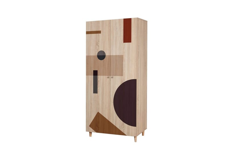 Selalesi Garderobe 90x192 cm - Natur - Opbevaring - Tøjopbevaring - Garderobeskabe - Garderobeskab & klædeskab