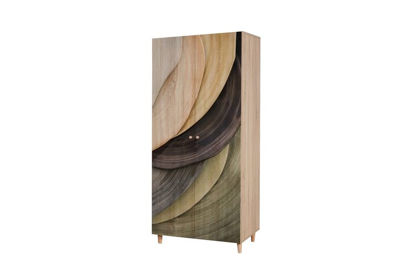 Selalesi Garderobe 90x192 cm - Natur - Opbevaring - Tøjopbevaring - Garderobeskabe