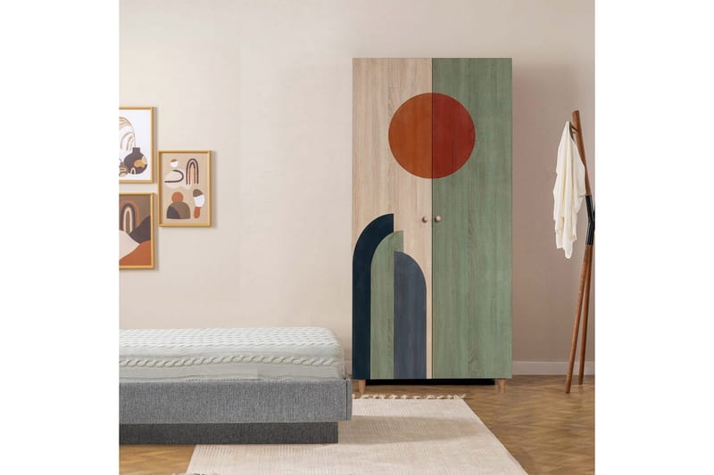 Selalesi Garderobesskåp 90x192 cm - Opbevaring - Tøjopbevaring - Garderobeskabe - Garderobeskab & klædeskab