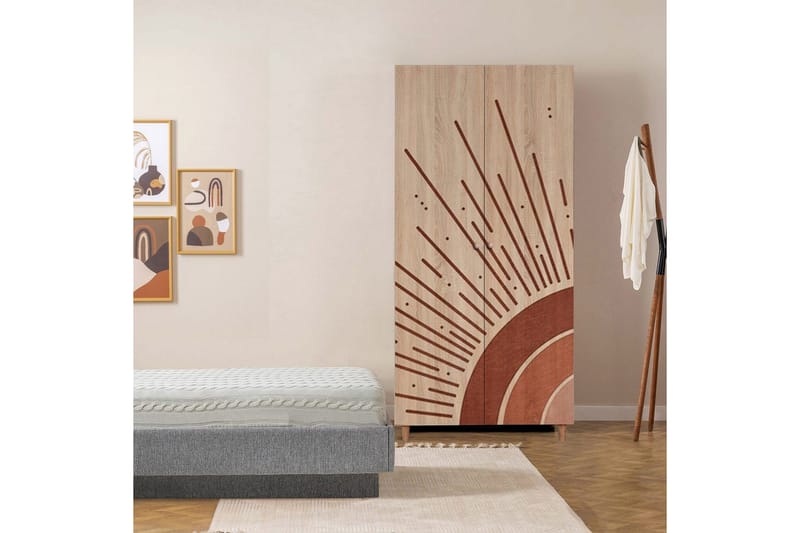 Selalesi Garderobesskåp 90x192 cm - Opbevaring - Tøjopbevaring - Garderobeskabe - Garderobeskab & klædeskab