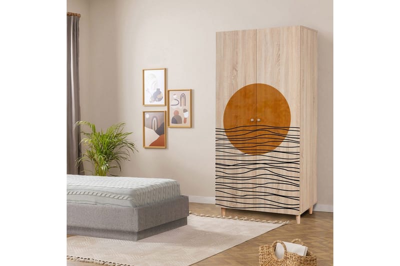 Selalesi Garderobesskåp 90x192 cm - Opbevaring - Tøjopbevaring - Garderobeskabe - Garderobeskab & klædeskab