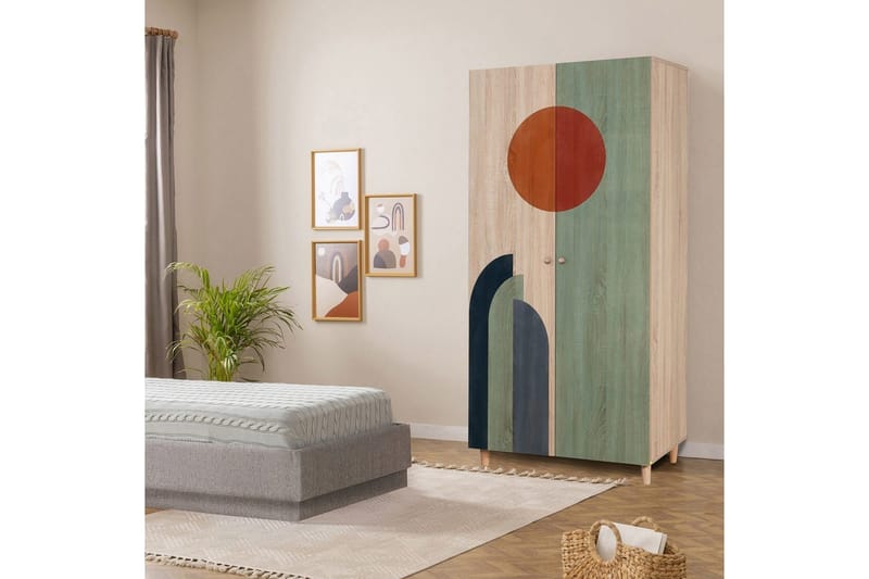 Selalesi Garderobesskåp 90x192 cm - Opbevaring - Tøjopbevaring - Garderobeskabe - Garderobeskab & klædeskab