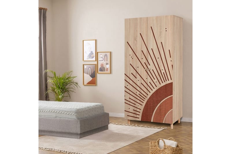 Selalesi Garderobesskåp 90x192 cm - Opbevaring - Tøjopbevaring - Garderobeskabe - Garderobeskab & klædeskab