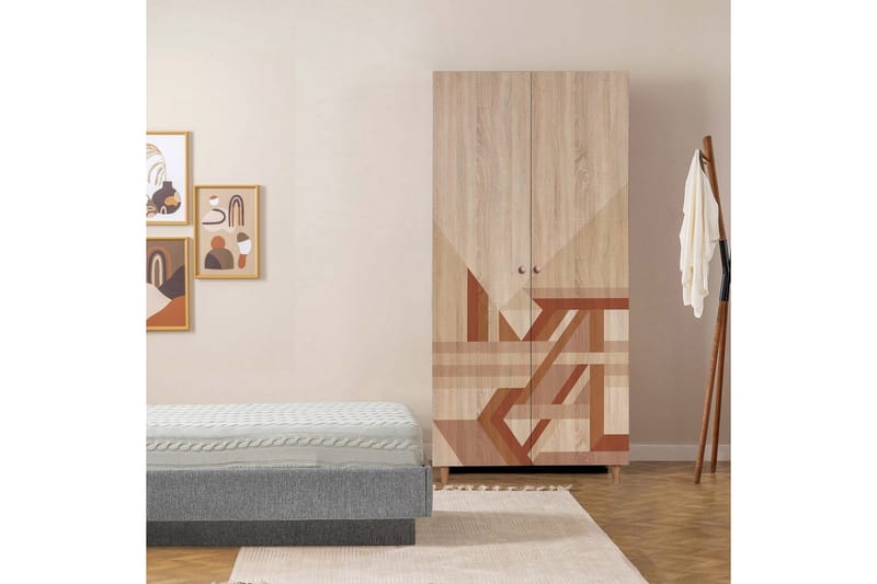 Selalesi Garderobesskåp 90x192 cm - Opbevaring - Tøjopbevaring - Garderobeskabe - Garderobeskab & klædeskab