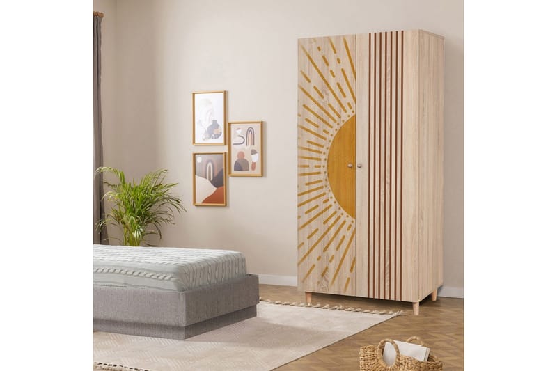 Selalesi Garderobesskåp 90x192 cm - Opbevaring - Tøjopbevaring - Garderobeskabe - Garderobeskab & klædeskab