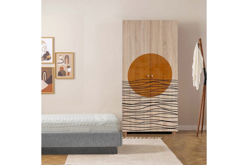 Selalesi Garderobesskåp 90x192 cm - Opbevaring - Tøjopbevaring - Garderobeskabe - Garderobeskab & klædeskab