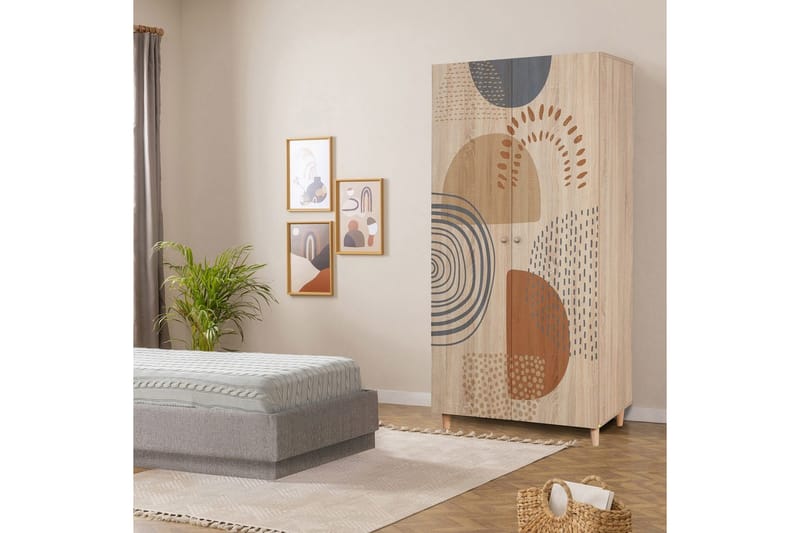 Selalesi Garderobesskåp 90x192 cm - Opbevaring - Tøjopbevaring - Garderobeskabe - Garderobeskab & klædeskab