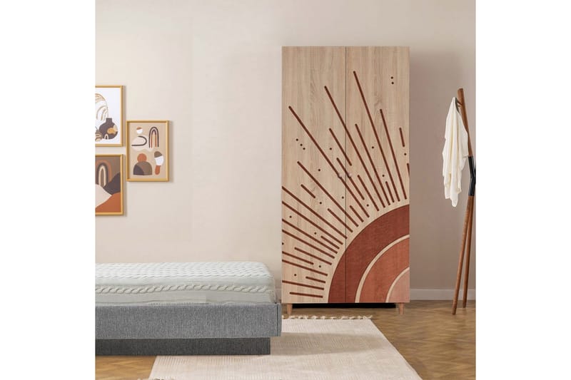 Selalesi Garderobesskåp 90x192 cm - Opbevaring - Tøjopbevaring - Garderobeskabe - Garderobeskab & klædeskab