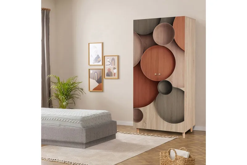 Selalesi Garderobesskåp 90x192 cm - Opbevaring - Tøjopbevaring - Garderobeskabe - Garderobeskab & klædeskab