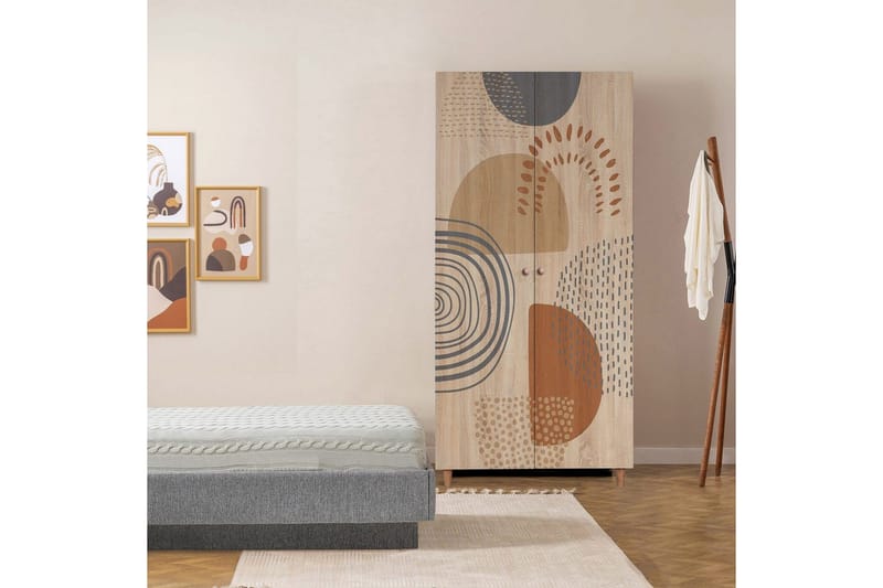 Selalesi Garderobesskåp 90x192 cm - Opbevaring - Tøjopbevaring - Garderobeskabe - Garderobeskab & klædeskab