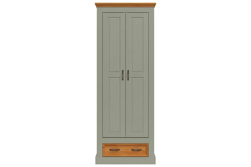Selma Garderobe 70x185 cm - Grøn - Opbevaring - Tøjopbevaring - Garderobeskabe