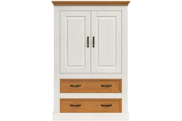 Selma Garderobe 86x131 cm - Hvid - Opbevaring - Tøjopbevaring - Garderobeskabe