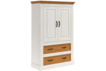 Selma Garderobe 86x131 cm - Hvid - Opbevaring - Tøjopbevaring - Garderobeskabe