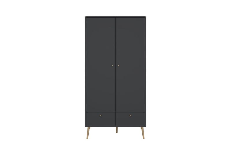 Shinta Garderobskab 99x200 cm - Grå - Opbevaring - Tøjopbevaring - Garderobeskabe - Garderobeskab & klædeskab