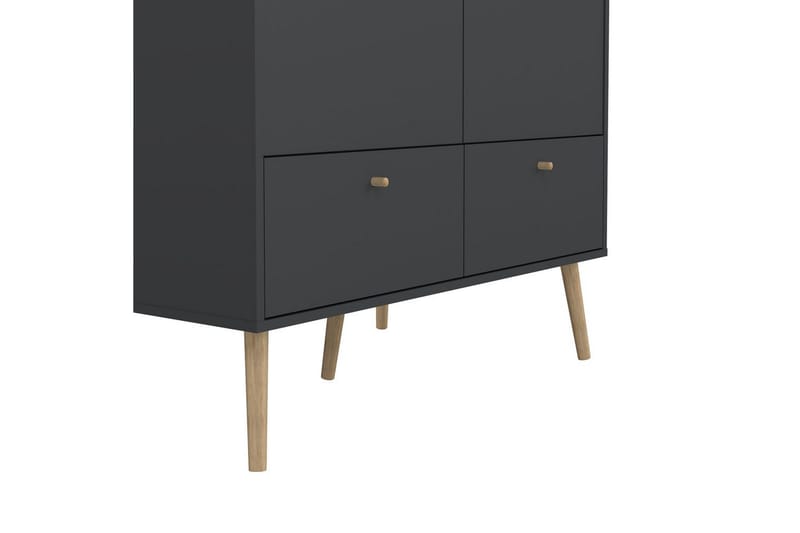 Shinta Garderobskab 99x200 cm - Grå - Opbevaring - Tøjopbevaring - Garderobeskabe - Garderobeskab & klædeskab