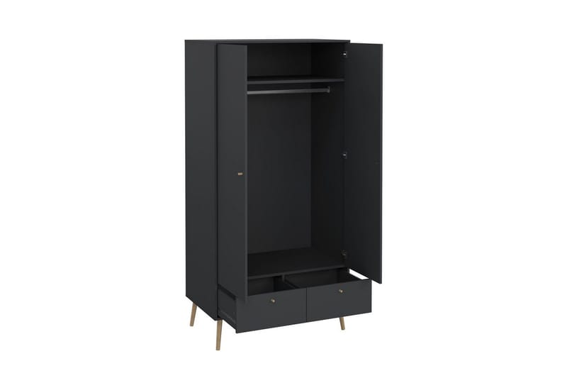 Shinta Garderobskab 99x200 cm - Grå - Opbevaring - Skoopbevaring - Skoskab