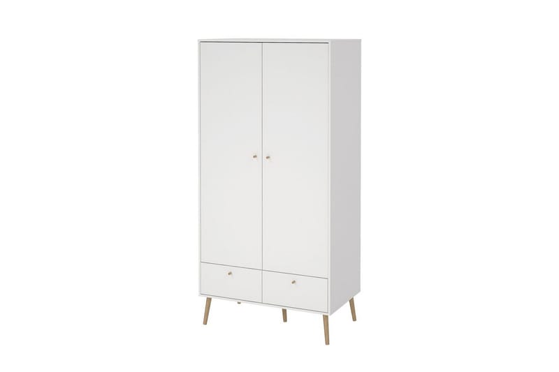 Shinta Garderobskab 99x200 cm - Hvid - Opbevaring - Tøjopbevaring - Garderobeskabe - Garderobeskab & klædeskab