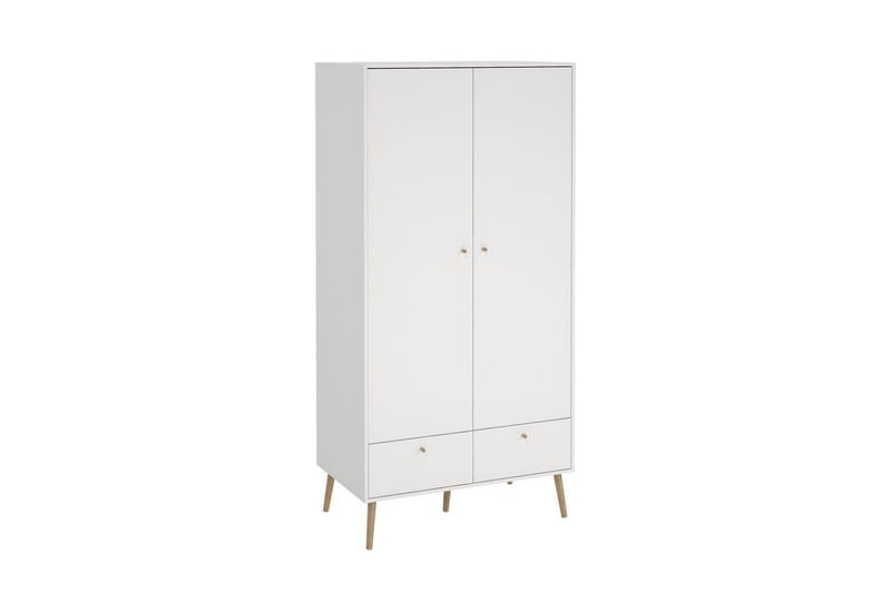 Shinta Garderobskab 99x200 cm - Hvid - Opbevaring - Tøjopbevaring - Garderobeskabe - Garderobeskab & klædeskab