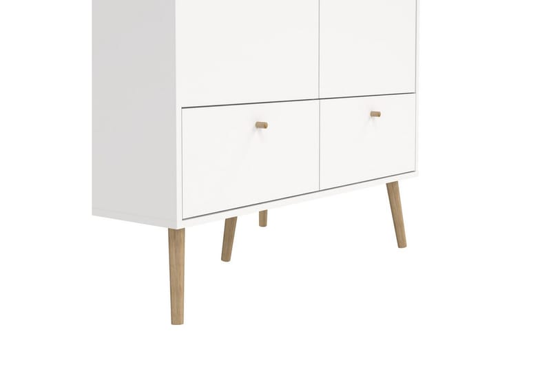 Shinta Garderobskab 99x200 cm - Hvid - Opbevaring - Tøjopbevaring - Garderobeskabe - Garderobeskab & klædeskab