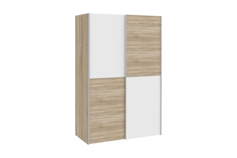 Shipts Garderobe 62x120 cm - Brun/Hvid - Opbevaring - Tøjopbevaring - Garderobeskabe