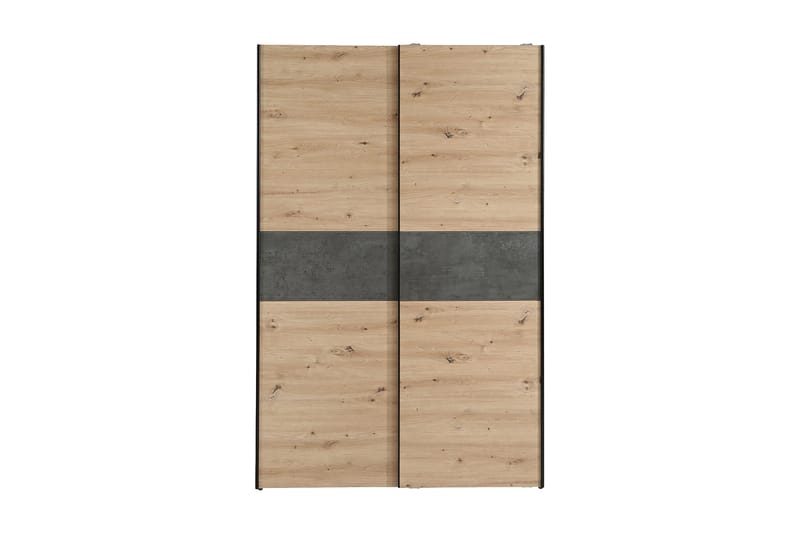 Shipts Garderobe 62x120 cm - Lys Natur/Grå - Opbevaring - Tøjopbevaring - Garderobeskabe