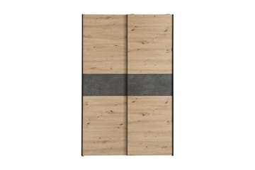 Shipts Garderobe 62x120 cm - Lys Natur/Grå - Opbevaring - Tøjopbevaring - Garderobeskabe