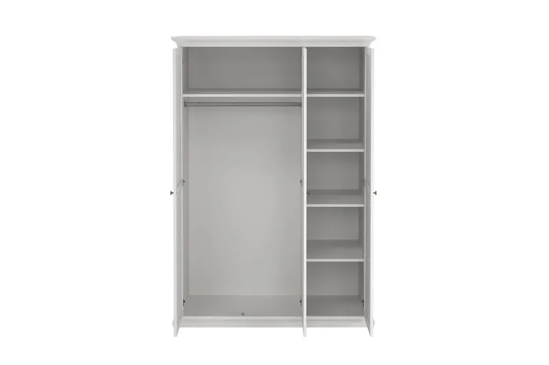 Shoiba Garderobe 138,8x200,6 cm - Hvid - Opbevaring - Tøjopbevaring - Garderobeskabe
