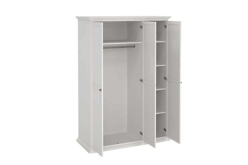 Shoiba Garderobe 138,8x200,6 cm - Hvid - Opbevaring - Tøjopbevaring - Garderobeskabe