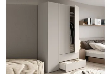 Sigmana Garderobe 130x201 cm - Brun - Opbevaring - Tøjopbevaring - Garderobeskabe