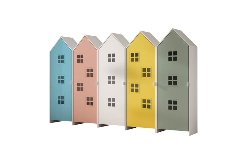 Skab Casami 5-delt med døre - Opbevaring - Tøjopbevaring - Garderobeskabe - Garderobeskab & klædeskab