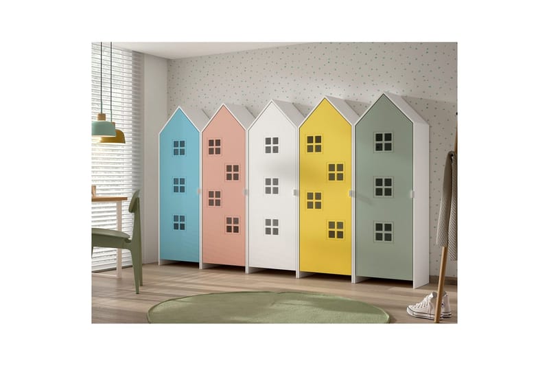 Skab Casami 5-delt med døre - Opbevaring - Tøjopbevaring - Garderobeskabe - Garderobeskab & klædeskab
