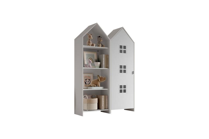 Skab Casami Brugge 2-delt med 1 Dør Hvid, Hvid