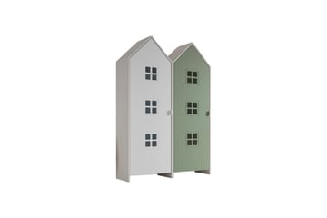 Skab Casami Brugge 2-delt med 2 Døre Grøn/Hvid