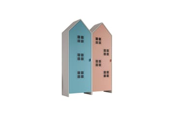 Skab Casami Brugge 2-delt med 2 Døre Pink/Blå