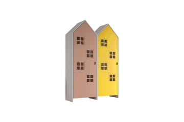 Skab Casami Brugge 2-delt med 2 Døre Pink/Gul