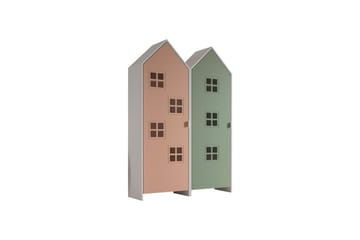 Skab Casami Brugge 2-delt med 2 Døre Pink/Grøn