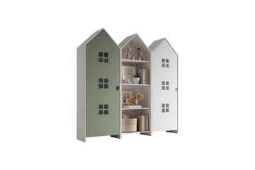 Skab Casami Brugge 3-delt med 1 Åben Skab Grøn/Hvid