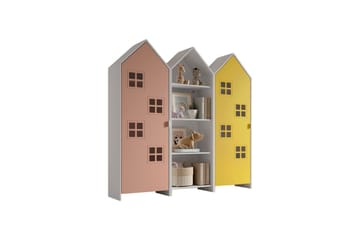 Skab Casami Brugge 3-delt med 1 Åben Skab Pink/Gul