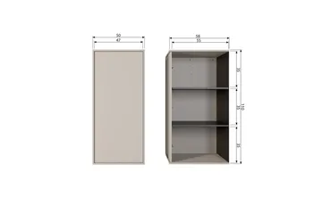 Skab Dagligt 110x50 cm, Enkelt Dør - 110x50 cm, Enkelt Dør - Opbevaring - Tøjopbevaring - Garderobeskabe - Garderobeskab & klædeskab