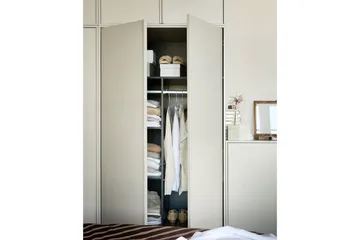 Skab Dagligt 200x100 cm, Dobbeltdøre - 200x100 cm, Dobbeltdøre - Opbevaring - Tøjopbevaring - Garderobeskabe - Garderobeskab & klædeskab