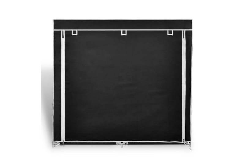 Skoskab I Stof Med Betræk 115 X 28 X 110 Cm Sort - Sort - Opbevaring - Tøjopbevaring - Garderobeskabe