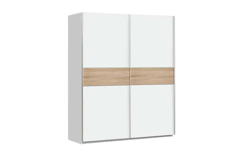 Slosser garderobe 150x191 cm, Hvid