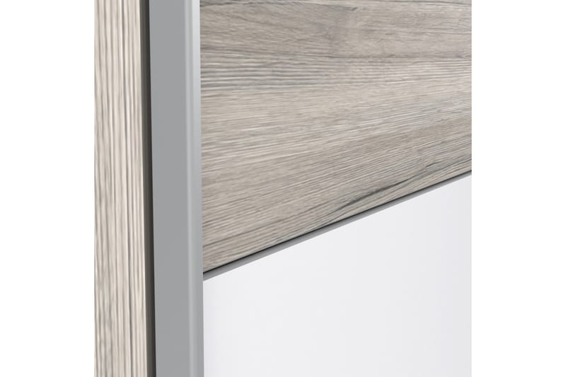Slosser garderobe 170x191 cm - Brun / hvid - Opbevaring - Tøjopbevaring - Garderobeskabe