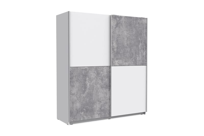 Slosser garderobe 170x191 cm - Grå - Opbevaring - Tøjopbevaring - Garderobeskabe