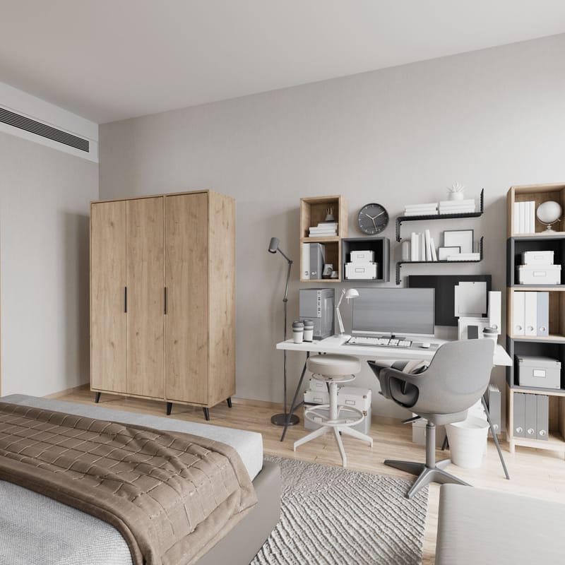 Sorav garderobe 120x192 cm - Eg - Opbevaring - Tøjopbevaring - Garderobeskabe - Garderobeskab & klædeskab