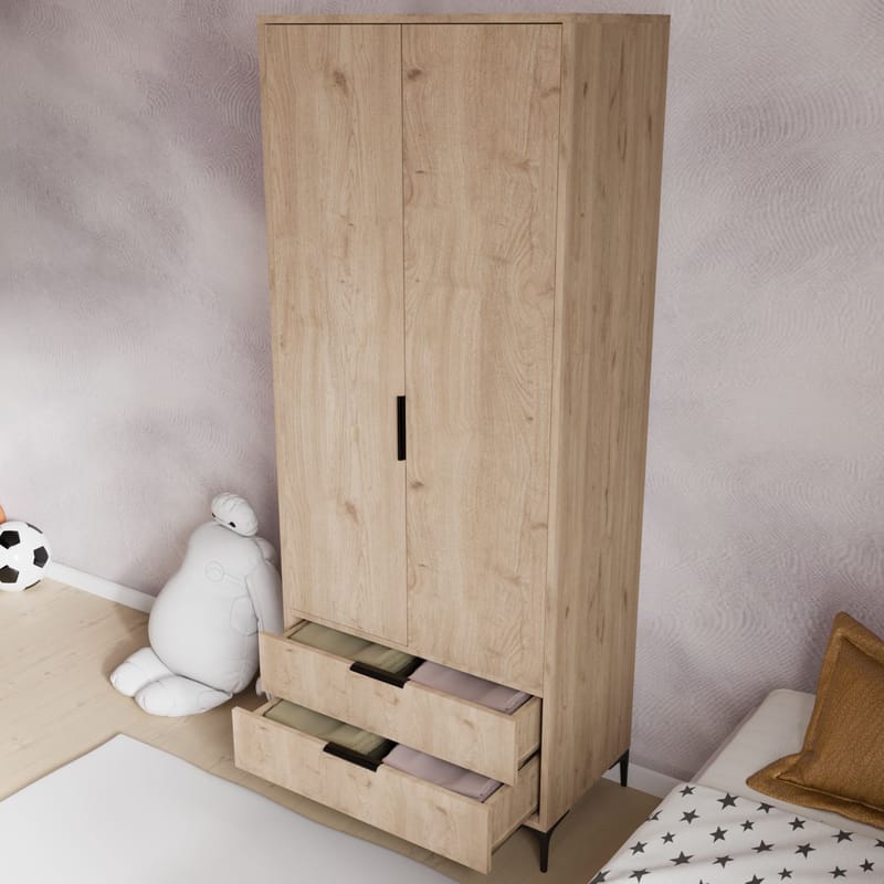 Sorav garderobe 80x192 cm - Eg - Opbevaring - Tøjopbevaring - Garderobeskabe - Garderobeskab & klædeskab