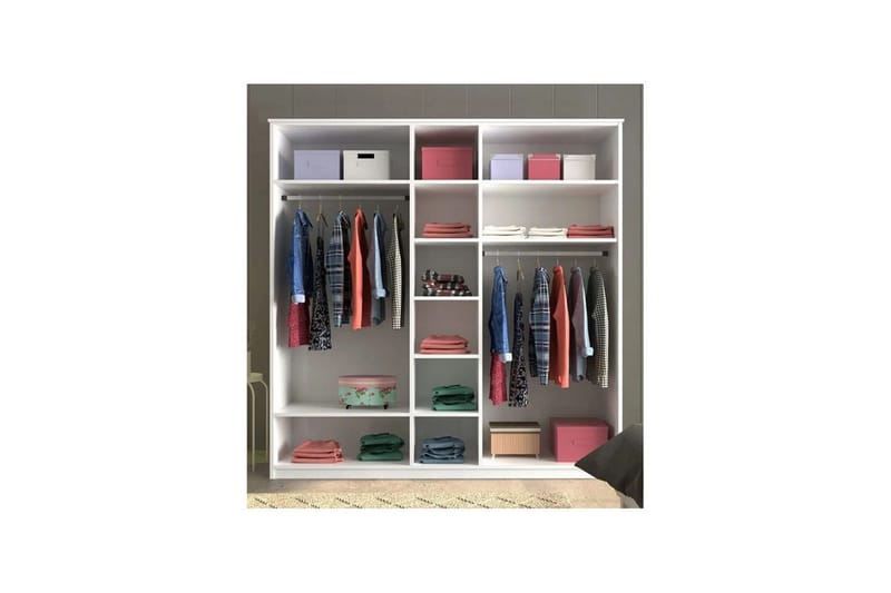 Sorrel Garderobesskåp 175x184 cm - Opbevaring - Tøjopbevaring - Garderobeskabe - Garderobeskab & klædeskab