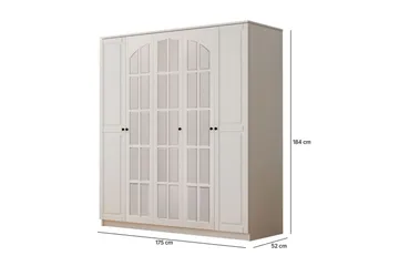 Sorrel Garderobesskåp 175x184 cm - Opbevaring - Tøjopbevaring - Garderobeskabe - Garderobeskab & klædeskab