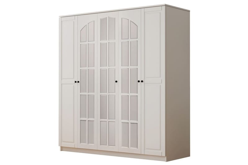 Sorrel Garderobesskåp 175x210 cm, Mat Hvid
