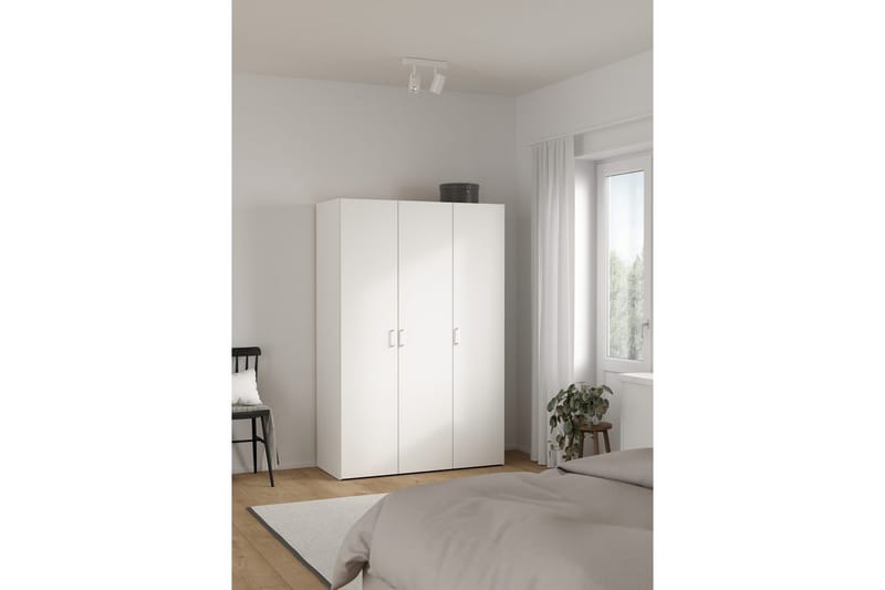 Space Garderobe 116x175 cm - Hvid - Opbevaring - Tøjopbevaring - Garderobeskabe